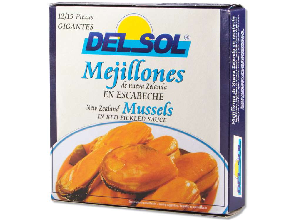 Mejillones 12/15 pz “El Sol” en escabeche